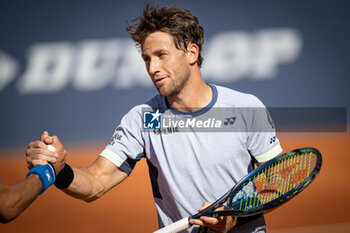 2024-04-19 - Casper Ruud (Norway) celebrates his victory over Matteo Arnaldi (Italy) during a quarterfinal ATP 500 Barcelona Open Banc Sabadell 2024 match at Real Club de Tenis de Barcelona, in Barcelona, Spain on April 19, 2024. Photo by Felipe Mondino - ATP 500 BARCELONA OPEN BANC SABADELL 2024 - MATTEO ARNALDI (ITA) VS CASPER RUUD (NOR) - INTERNATIONALS - TENNIS