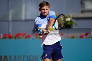 2024-04-22 - David Goffin of Belgium in action against Facundo Bagnis of Argentina during the Mutua Madrid Open 2024, ATP Masters 1000 and WTA 1000, tennis tournament on April 22, 2024 at Caja Magica in Madrid, Spain - TENNIS - MUTUA MADRID OPEN 2024 - INTERNATIONALS - TENNIS