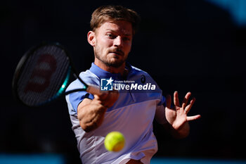 2024-04-22 - David Goffin of Belgium in action against Facundo Bagnis of Argentina during the Mutua Madrid Open 2024, ATP Masters 1000 and WTA 1000, tennis tournament on April 22, 2024 at Caja Magica in Madrid, Spain - TENNIS - MUTUA MADRID OPEN 2024 - INTERNATIONALS - TENNIS