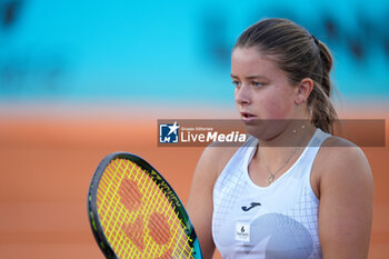 2024-04-22 - Ariana Geerlings of Spain in action against Hailey Baptiste of United States during the Mutua Madrid Open 2024, ATP Masters 1000 and WTA 1000, tennis tournament on April 22, 2024 at Caja Magica in Madrid, Spain - TENNIS - MUTUA MADRID OPEN 2024 - INTERNATIONALS - TENNIS