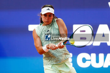 2024-04-22 - Carlota Martinez Cirez of Spain in action against Anna Bondar of Hungary during the Mutua Madrid Open 2024, ATP Masters 1000 and WTA 1000, tennis tournament on April 22, 2024 at Caja Magica in Madrid, Spain - TENNIS - MUTUA MADRID OPEN 2024 - INTERNATIONALS - TENNIS