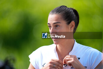 2024-04-23 - Caroline Garcia of France during the Mutua Madrid Open 2024, ATP Masters 1000 and WTA 1000, tennis tournament on April 23, 2024 at Caja Magica in Madrid, Spain - TENNIS - MUTUA MADRID OPEN 2024 - INTERNATIONALS - TENNIS