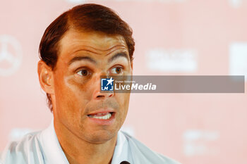 24/04/2024 - Rafael Nadal of Spain at press conference during the Mutua Madrid Open 2024, ATP Masters 1000 and WTA 1000, tennis tournament on April 24, 2024 at Caja Magica in Madrid, Spain - TENNIS - MUTUA MADRID OPEN 2024 - INTERNAZIONALI - TENNIS