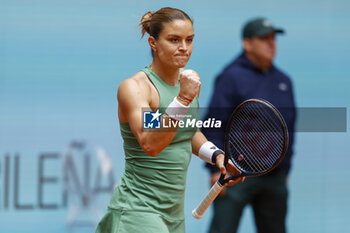 25/04/2024 - Maria Sakkari of Greece in action against Donna Vekic of Croatia during the Mutua Madrid Open 2024, ATP Masters 1000 and WTA 1000, tennis tournament on April 25, 2024 at Caja Magica in Madrid, Spain - TENNIS - MUTUA MADRID OPEN 2024 - INTERNAZIONALI - TENNIS
