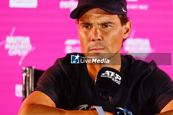 25/04/2024 - Rafael Nadal of Spain during the press conference at the Mutua Madrid Open 2024, ATP Masters 1000 and WTA 1000, tennis tournament on April 25, 2024 at Caja Magica in Madrid, Spain - TENNIS - MUTUA MADRID OPEN 2024 - INTERNAZIONALI - TENNIS