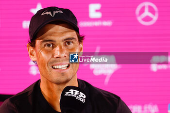 2024-04-25 - Rafael Nadal of Spain during the press conference at the Mutua Madrid Open 2024, ATP Masters 1000 and WTA 1000, tennis tournament on April 25, 2024 at Caja Magica in Madrid, Spain - TENNIS - MUTUA MADRID OPEN 2024 - INTERNATIONALS - TENNIS