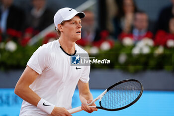 29/04/2024 - Jannik Sinner of Italy in action against Pavel Kotov of Russia during the Mutua Madrid Open 2024, ATP Masters 1000 and WTA 1000, tennis tournament on April 29, 2024 at Caja Magica in Madrid, Spain - TENNIS - MUTUA MADRID OPEN 2024 - INTERNAZIONALI - TENNIS