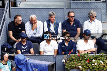 29/04/2024 - Box of Rafael Nadal team during his match against Pedro Cachin of Argentina during the Mutua Madrid Open 2024, ATP Masters 1000 and WTA 1000, tennis tournament on April 29, 2024 at Caja Magica in Madrid, Spain - TENNIS - MUTUA MADRID OPEN 2024 - INTERNAZIONALI - TENNIS