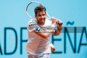2024-04-29 - Cameron Norrie of Great Britain in action against Casper Ruud of Norway during the Mutua Madrid Open 2024, ATP Masters 1000 and WTA 1000, tennis tournament on April 29, 2024 at Caja Magica in Madrid, Spain - TENNIS - MUTUA MADRID OPEN 2024 - INTERNATIONALS - TENNIS