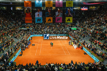 01/05/2024 - General view during Rafael Nadal of Spain farewell in his last tournament of Mutua Madrid Open after losing against Jiri Lehecka of Czech Republic during the Mutua Madrid Open 2024, ATP Masters 1000 and WTA 1000, tennis tournament on April 30, 2024 at Caja Magica in Madrid, Spain - TENNIS - MUTUA MADRID OPEN 2024 - INTERNAZIONALI - TENNIS