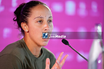 2024-05-02 - Madison Keys of United States at press conference during the Mutua Madrid Open 2024, ATP Masters 1000 and WTA 1000, tennis tournament on May 2, 2024 at Caja Magica in Madrid, Spain - TENNIS - MUTUA MADRID OPEN 2024 - INTERNATIONALS - TENNIS