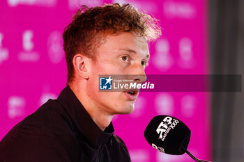 2024-05-02 - Jiri Lehecka of Czech Republic at press conference during the Mutua Madrid Open 2024, ATP Masters 1000 and WTA 1000, tennis tournament on May 2, 2024 at Caja Magica in Madrid, Spain - TENNIS - MUTUA MADRID OPEN 2024 - INTERNATIONALS - TENNIS