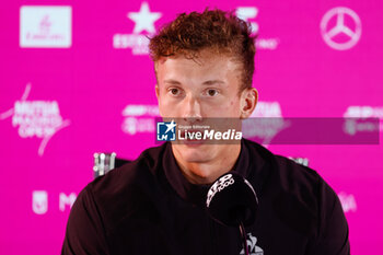 2024-05-02 - Jiri Lehecka of Czech Republic at press conference during the Mutua Madrid Open 2024, ATP Masters 1000 and WTA 1000, tennis tournament on May 2, 2024 at Caja Magica in Madrid, Spain - TENNIS - MUTUA MADRID OPEN 2024 - INTERNATIONALS - TENNIS