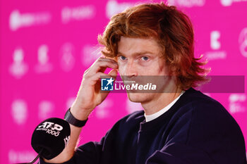 2024-05-03 - Andrey Rublev of Russia at press conference during the Mutua Madrid Open 2024, ATP Masters 1000 and WTA 1000, tennis tournament on May 3, 2024 at Caja Magica in Madrid, Spain - TENNIS - MUTUA MADRID OPEN 2024 - INTERNATIONALS - TENNIS