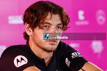 2024-05-03 - Taylor Fritz of USA at press conference during the Mutua Madrid Open 2024, ATP Masters 1000 and WTA 1000, tennis tournament on May 3, 2024 at Caja Magica in Madrid, Spain - TENNIS - MUTUA MADRID OPEN 2024 - INTERNATIONALS - TENNIS