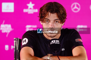 03/05/2024 - Taylor Fritz of USA at press conference during the Mutua Madrid Open 2024, ATP Masters 1000 and WTA 1000, tennis tournament on May 3, 2024 at Caja Magica in Madrid, Spain - TENNIS - MUTUA MADRID OPEN 2024 - INTERNAZIONALI - TENNIS