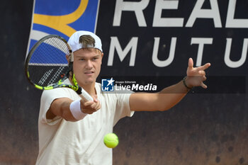2024-05-08 - Holger Rune (DNK) in action during a training session at Master 1000 Internazionali BNL D'Italia tournament in Rome, Italy, 08 May 2024. Fabrizio Corradetti / Livemedia - INTERNAZIONALI BNL D'ITALIA - INTERNATIONALS - TENNIS