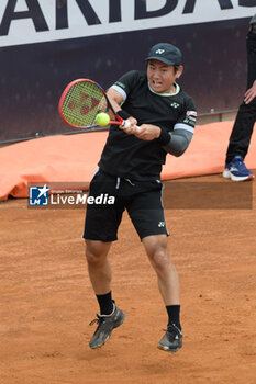08/05/2024 - Yoshihito Nishioka (JPN) during the first round against Sebastian Ofner (AUT) of the ATP Master 1000 Internazionali BNL D'Italia tournament at Foro Italico on May 8, 2024.
Fabrizio Corradetti/LiveMedia - INTERNAZIONALI BNL D'ITALIA - INTERNAZIONALI - TENNIS