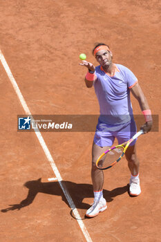 09/05/2024 - Rafael Nadal (ESP) during the first round against Zizou Bergs (BEL) of the ATP Master 1000 Internazionali BNL D'Italia tournament at Foro Italico on May 9, 2024
Fabrizio Corradetti / LiveMedia - INTERNAZIONALI BNL D'ITALIA - INTERNAZIONALI - TENNIS