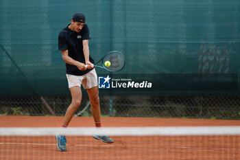 2024-05-14 - Italy, Turin 14/05/2024
Sporting Press Club (Turin).
Challenger 175 Piemonte Open Intesa Sanpaolo Tournament Qualifications

Lorenzo Sonego of Italy during the Challenger 175 Piemonte Open Intesa Sanpaolo Tournament - 2024 PIEMONTE OPEN INTESA SAN PAOLO - INTERNATIONALS - TENNIS