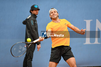 2024-05-14 - Italy, Turin 14/05/2024
Sporting Press Club (Turin).
Challenger 175 Piemonte Open Intesa Sanpaolo Tournament Qualifications

Mattia Bellucci of Italy plays against Alexis Galarneau of Canadian during the Challenger 175 Piemonte Open Intesa Sanpaolo Tournament qualifications. Final score; Mattia Bellucci of Italy 2-1 Alexis Galarneau of Canadian - 2024 PIEMONTE OPEN INTESA SAN PAOLO - INTERNATIONALS - TENNIS