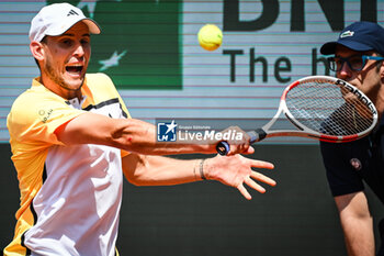 2024-05-20 - Dominic THIEM of Austria during first qualifying day of Roland-Garros 2024, ATP and WTA Grand Slam tennis tournament on May 20, 2024 at Roland-Garros stadium in Paris, France - TENNIS - ROLAND GARROS 2024 - PREVIEWS - INTERNATIONALS - TENNIS