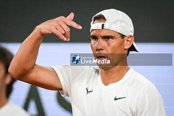 2024-05-20 - Rafael NADAL of Spain during a training session of Roland-Garros 2024, ATP and WTA Grand Slam tennis tournament on May 20, 2024 at Roland-Garros stadium in Paris, France - TENNIS - ROLAND GARROS 2024 - PREVIEWS - INTERNATIONALS - TENNIS