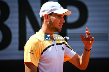 2024-05-20 - Dominic THIEM of Austria during first qualifying day of Roland-Garros 2024, ATP and WTA Grand Slam tennis tournament on May 20, 2024 at Roland-Garros stadium in Paris, France - TENNIS - ROLAND GARROS 2024 - PREVIEWS - INTERNATIONALS - TENNIS