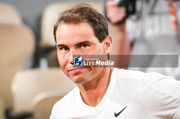 2024-05-20 - Rafael NADAL of Spain during a training session of Roland-Garros 2024, ATP and WTA Grand Slam tennis tournament on May 20, 2024 at Roland-Garros stadium in Paris, France - TENNIS - ROLAND GARROS 2024 - PREVIEWS - INTERNATIONALS - TENNIS