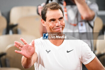 2024-05-20 - Rafael NADAL of Spain during a training session of Roland-Garros 2024, ATP and WTA Grand Slam tennis tournament on May 20, 2024 at Roland-Garros stadium in Paris, France - TENNIS - ROLAND GARROS 2024 - PREVIEWS - INTERNATIONALS - TENNIS