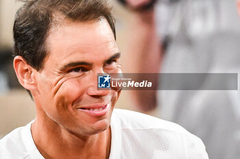 2024-05-20 - Rafael NADAL of Spain during a training session of Roland-Garros 2024, ATP and WTA Grand Slam tennis tournament on May 20, 2024 at Roland-Garros stadium in Paris, France - TENNIS - ROLAND GARROS 2024 - PREVIEWS - INTERNATIONALS - TENNIS