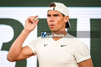 2024-05-20 - Rafael NADAL of Spain during a training session of Roland-Garros 2024, ATP and WTA Grand Slam tennis tournament on May 20, 2024 at Roland-Garros stadium in Paris, France - TENNIS - ROLAND GARROS 2024 - PREVIEWS - INTERNATIONALS - TENNIS