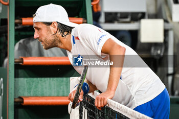 2024-05-20 - Lucas POUILLE of France looks dejected during first qualifying day of Roland-Garros 2024, ATP and WTA Grand Slam tennis tournament on May 20, 2024 at Roland-Garros stadium in Paris, France - TENNIS - ROLAND GARROS 2024 - PREVIEWS - INTERNATIONALS - TENNIS