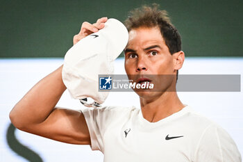 2024-05-20 - Rafael NADAL of Spain during a training session of Roland-Garros 2024, ATP and WTA Grand Slam tennis tournament on May 20, 2024 at Roland-Garros stadium in Paris, France - TENNIS - ROLAND GARROS 2024 - PREVIEWS - INTERNATIONALS - TENNIS