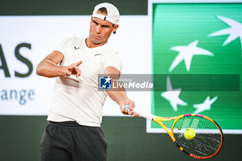 2024-05-20 - Rafael NADAL of Spain during a training session of Roland-Garros 2024, ATP and WTA Grand Slam tennis tournament on May 20, 2024 at Roland-Garros stadium in Paris, France - TENNIS - ROLAND GARROS 2024 - PREVIEWS - INTERNATIONALS - TENNIS