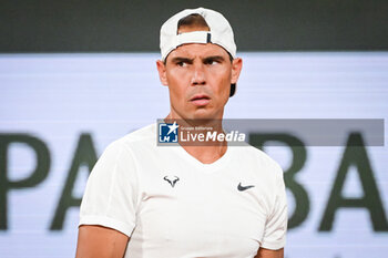 2024-05-20 - Rafael NADAL of Spain during a training session of Roland-Garros 2024, ATP and WTA Grand Slam tennis tournament on May 20, 2024 at Roland-Garros stadium in Paris, France - TENNIS - ROLAND GARROS 2024 - PREVIEWS - INTERNATIONALS - TENNIS