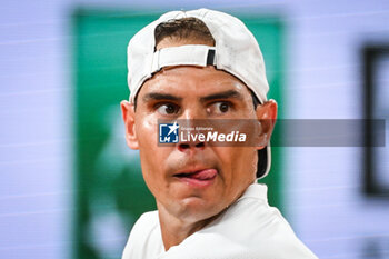 2024-05-20 - Rafael NADAL of Spain during a training session of Roland-Garros 2024, ATP and WTA Grand Slam tennis tournament on May 20, 2024 at Roland-Garros stadium in Paris, France - TENNIS - ROLAND GARROS 2024 - PREVIEWS - INTERNATIONALS - TENNIS