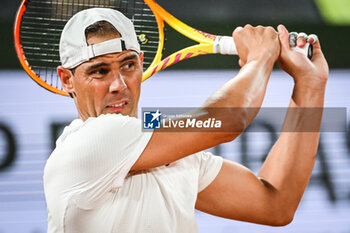 2024-05-20 - Rafael NADAL of Spain during a training session of Roland-Garros 2024, ATP and WTA Grand Slam tennis tournament on May 20, 2024 at Roland-Garros stadium in Paris, France - TENNIS - ROLAND GARROS 2024 - PREVIEWS - INTERNATIONALS - TENNIS