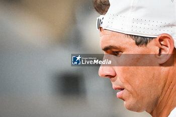 2024-05-20 - Rafael NADAL of Spain during a training session of Roland-Garros 2024, ATP and WTA Grand Slam tennis tournament on May 20, 2024 at Roland-Garros stadium in Paris, France - TENNIS - ROLAND GARROS 2024 - PREVIEWS - INTERNATIONALS - TENNIS