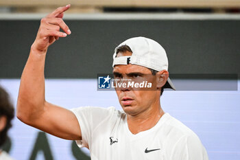 2024-05-20 - Rafael NADAL of Spain during a training session of Roland-Garros 2024, ATP and WTA Grand Slam tennis tournament on May 20, 2024 at Roland-Garros stadium in Paris, France - TENNIS - ROLAND GARROS 2024 - PREVIEWS - INTERNATIONALS - TENNIS