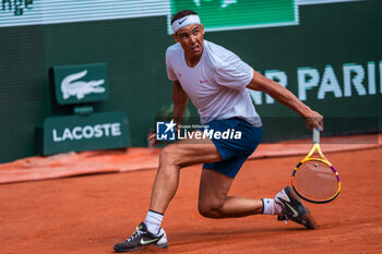 2024-05-21 - Rafael NADAL (ESP) during the Roland-Garros 2024, ATP and WTA Grand Slam tennis tournament on May 21, 2024 at Roland-Garros stadium in Paris, France - TENNIS - ROLAND GARROS 2024 - PREVIEW - INTERNATIONALS - TENNIS