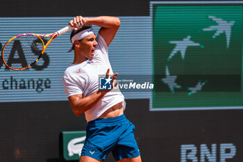 2024-05-21 - Rafael NADAL (ESP) during the Roland-Garros 2024, ATP and WTA Grand Slam tennis tournament on May 21, 2024 at Roland-Garros stadium in Paris, France - TENNIS - ROLAND GARROS 2024 - PREVIEW - INTERNATIONALS - TENNIS