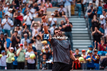 2024-05-21 - Quentin HALYS (FRA) during the Roland-Garros 2024, ATP and WTA Grand Slam tennis tournament on May 21, 2024 at Roland-Garros stadium in Paris, France - TENNIS - ROLAND GARROS 2024 - PREVIEW - INTERNATIONALS - TENNIS