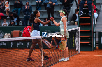 2024-05-21 - Tiantsoa RAKOTOMANGA RAJAONAH (FRA) and Eva LYS (DEU) during the Roland-Garros 2024, ATP and WTA Grand Slam tennis tournament on May 21, 2024 at Roland-Garros stadium in Paris, France - TENNIS - ROLAND GARROS 2024 - PREVIEW - INTERNATIONALS - TENNIS