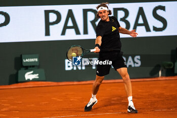 2024-05-21 - Stefanos TSITSIPAS (GRE) during the Roland-Garros 2024, ATP and WTA Grand Slam tennis tournament on May 22, 2024 at Roland-Garros stadium in Paris, France - TENNIS - ROLAND GARROS 2024 - PREVIEW - INTERNATIONALS - TENNIS