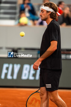 2024-05-21 - Stefanos TSITSIPAS (GRE) during the Roland-Garros 2024, ATP and WTA Grand Slam tennis tournament on May 22, 2024 at Roland-Garros stadium in Paris, France - TENNIS - ROLAND GARROS 2024 - PREVIEW - INTERNATIONALS - TENNIS