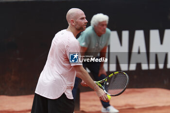 2024-05-22 - Adrian MANNARINO (FRA) during the Open Parc Auvergne-Rhone-Alpes Lyon 2024, ATP 250 Tennis tournament on May 22, 2024 at Parc de la Tete d'Or in Lyon, France - TENNIS - OPEN PARC LYON 2024 - INTERNATIONALS - TENNIS