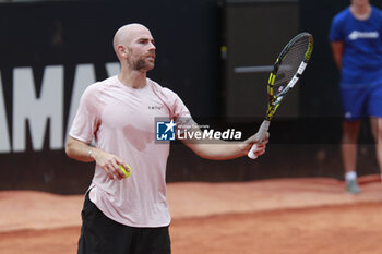 2024-05-22 - Adrian MANNARINO (FRA) during the Open Parc Auvergne-Rhone-Alpes Lyon 2024, ATP 250 Tennis tournament on May 22, 2024 at Parc de la Tete d'Or in Lyon, France - TENNIS - OPEN PARC LYON 2024 - INTERNATIONALS - TENNIS