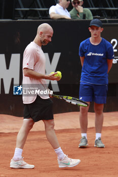 2024-05-22 - Adrian MANNARINO (FRA) during the Open Parc Auvergne-Rhone-Alpes Lyon 2024, ATP 250 Tennis tournament on May 22, 2024 at Parc de la Tete d'Or in Lyon, France - TENNIS - OPEN PARC LYON 2024 - INTERNATIONALS - TENNIS