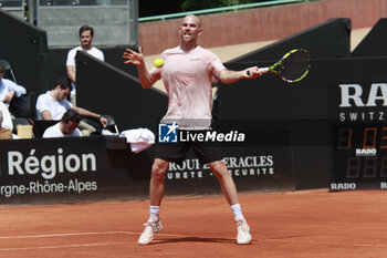 2024-05-22 - Adrian MANNARINO (FRA) during the Open Parc Auvergne-Rhone-Alpes Lyon 2024, ATP 250 Tennis tournament on May 22, 2024 at Parc de la Tete d'Or in Lyon, France - TENNIS - OPEN PARC LYON 2024 - INTERNATIONALS - TENNIS